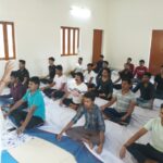 Group Yoga lead by Nishant Sir