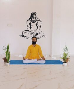 Nishant Sir in deep meditative state.